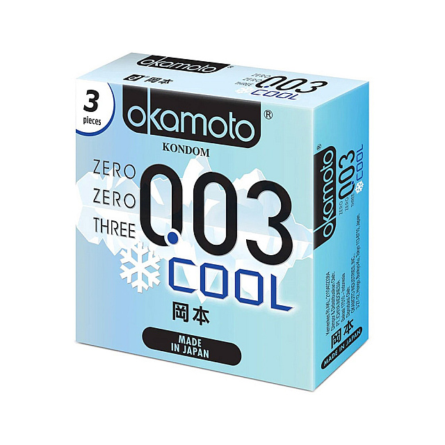 Okamoto 003 Cool 3pcs / ស្រោមអនាម័យ